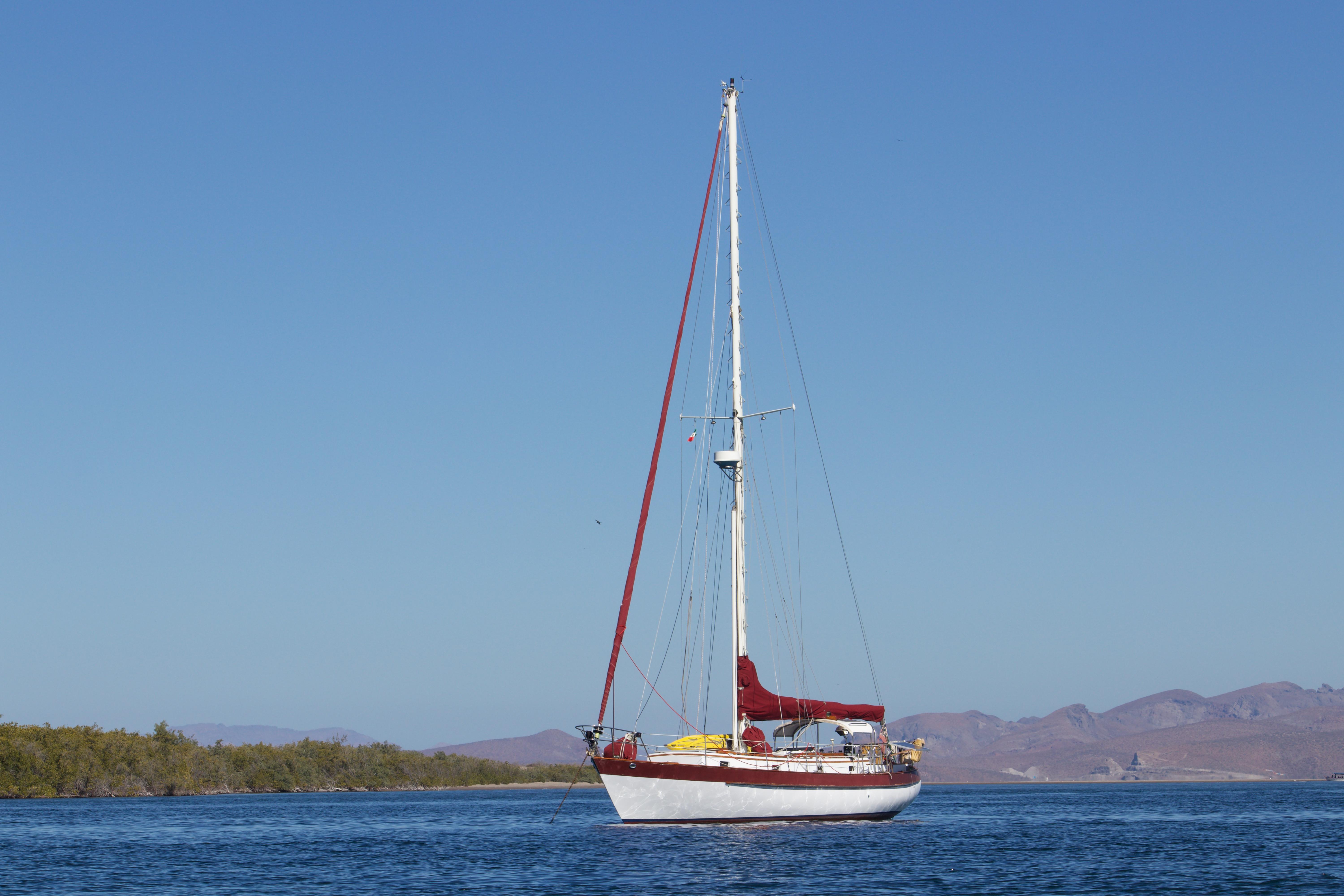 SV Ursa at anchor in La Paz, Baja California Sur