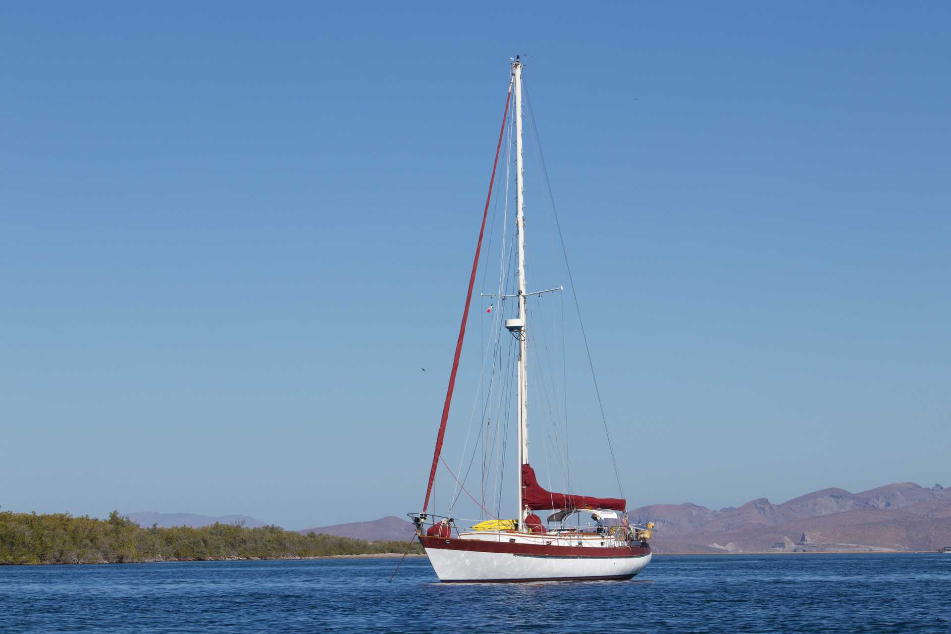 SV Ursa at anchor in La Paz, BCS